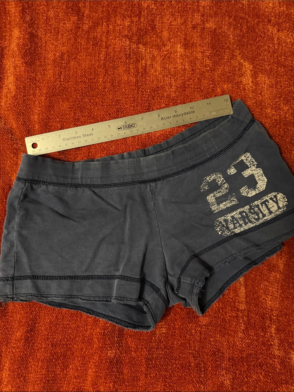 Women's Navy Varsity 23 Cotton Lounge Shorts | S